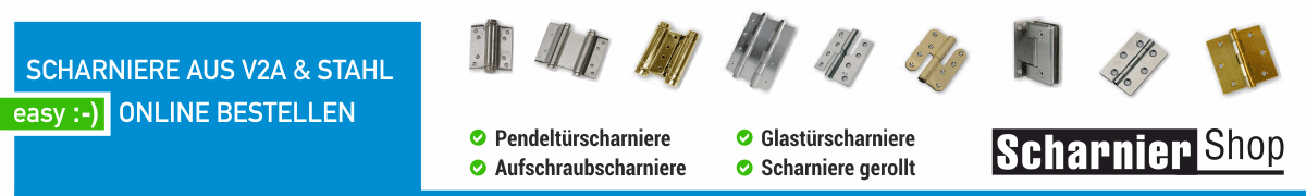 Scharnier-Shop: Scharniere online bestellen