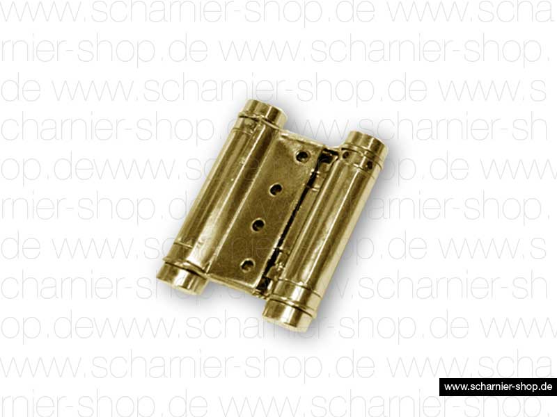 Pendeltürscharnier 3037-75G / beidseitig wirkend / Carbonstahl gold