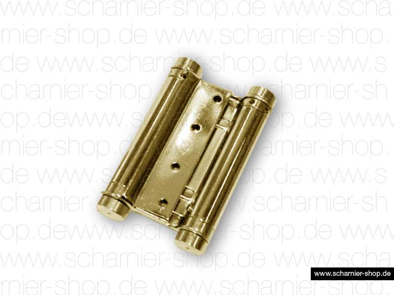 Pendeltürscharnier 3037-100G / beidseitig wirkend / Carbonstahl gold