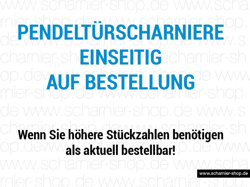 Pendeltürscharniere einseitig wirkend / Bestellware