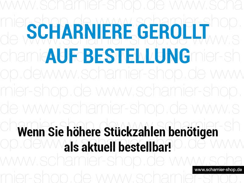 Scharniere gerollt / V2A / Bestellware